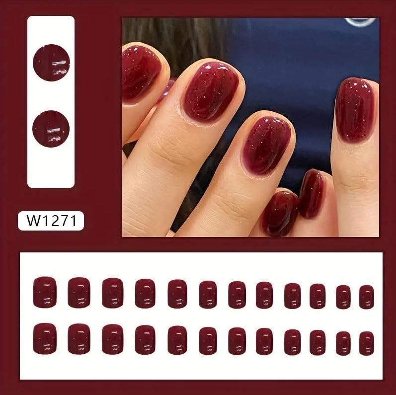 ZOONA ZOONA 24PCS Everlasting French Nails Artificial Nails Art Set Lightweight Long Lasting Easy To Use Quick Fix For Festivals Special Occasions - Image 2