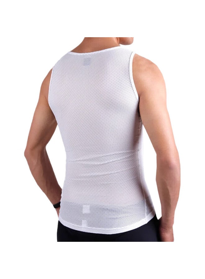 Lampada Cycling Vest, Quick-Drying, Sweat-Wicking, Undershirt, Road Bike Short-Sleeve Undershirt, Mesh Breathable Fabric - Image 3