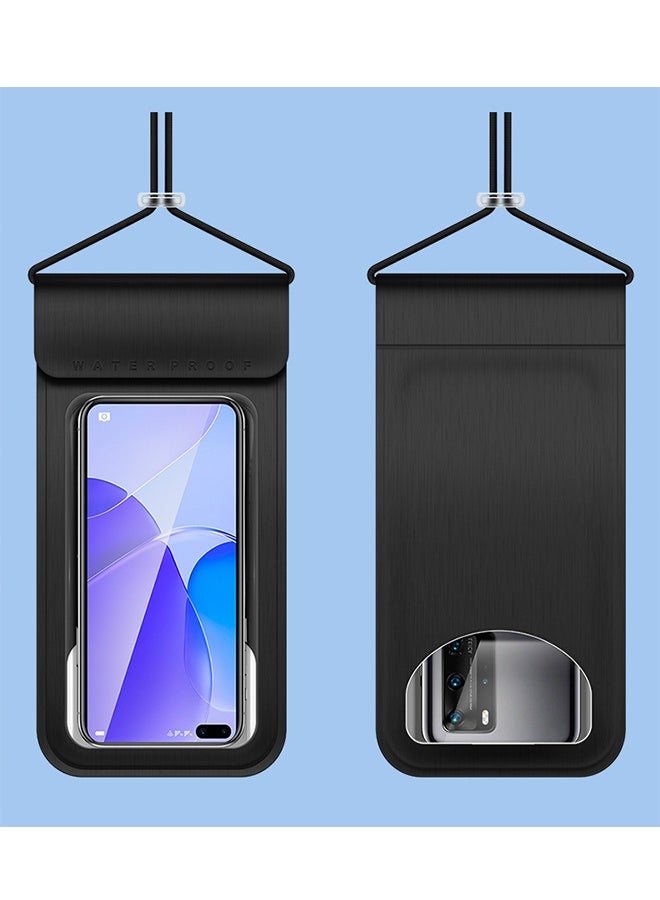 IPX8-Certified Transparent Waterproof Phone Case with Lanyard - Waterproof Phone Pouch Sealed Touch Screen Phone Pouch for Underwater Sports, Compatible up to 7.2 Inches