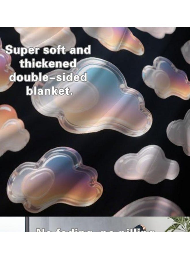 general Flannel thin blanket (warm and comfortable, suitable for sleep, gaming, dust removal and sandproof) 150cm*200cm - 512 - Image 4