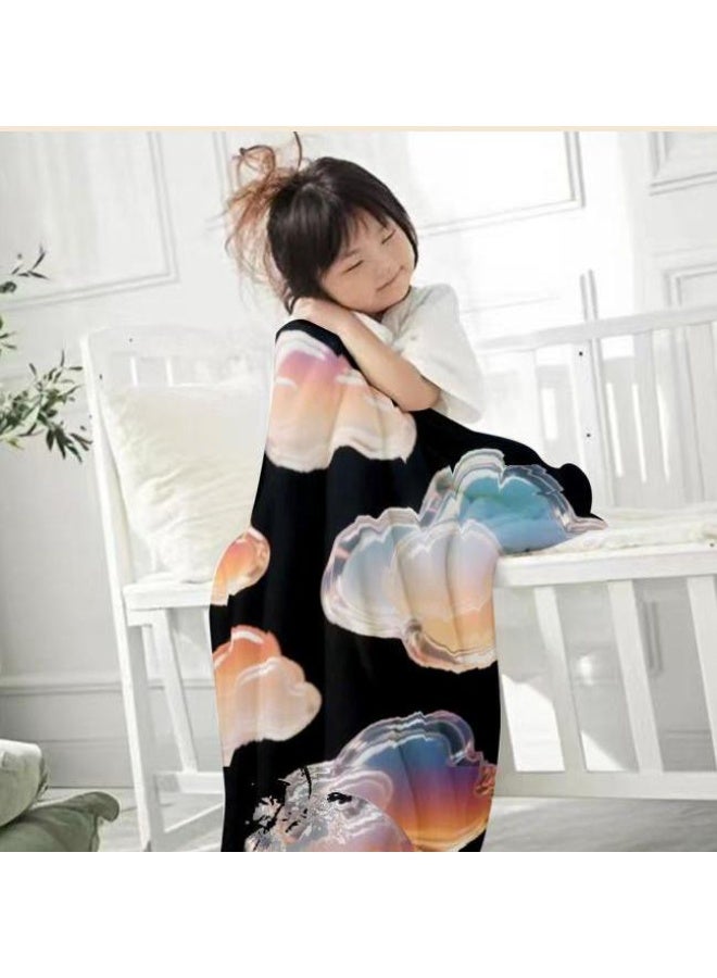 general Flannel thin blanket (warm and comfortable, suitable for sleep, gaming, dust removal and sandproof) 150cm*200cm - 512 - Image 1