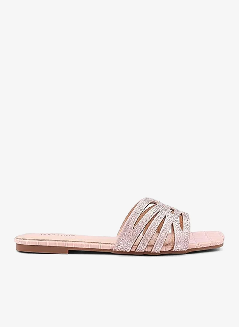 IconStyle Embellished Slide Sandals