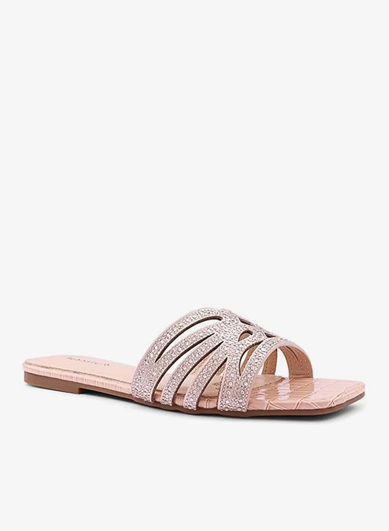 IconStyle Embellished Slide Sandals