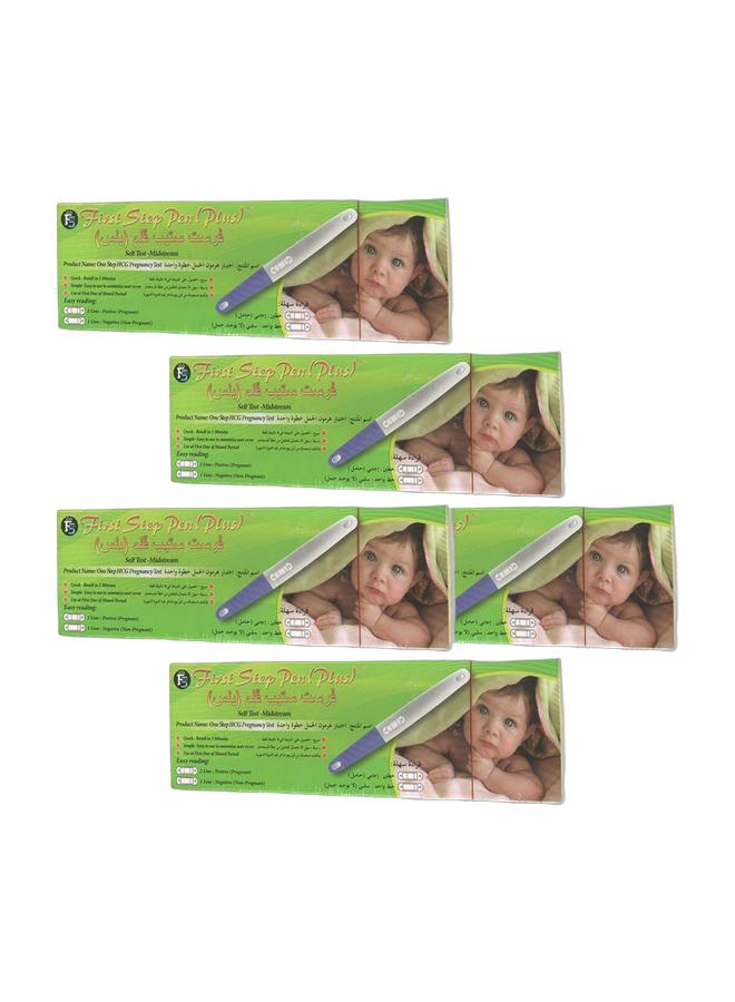 First Step Bundle x 5 First Step Pen Plus – One Step HCG Pregnancy Test Self Test Midstream - Image 1