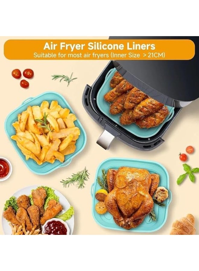 Generic valueable 1 24 cm Non-Stick Silicone Baking Tray - Reusable and Foldable - Heat Resistant for Use in Ovens and Air Fryers - Suitable for Preparing Cakes, Cookies, Chicken and Roasted Vegetables - Image 4