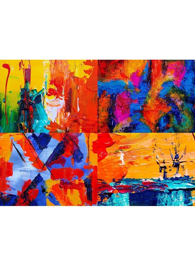 Eclet Palette Painting Knives - Set of 5 Various Sizes & Shapes, Stainless Steel Scraper Spatula with Polished Brown Handle for Artist Canvas Oil Paint Mixing Colour(B) - Image 4