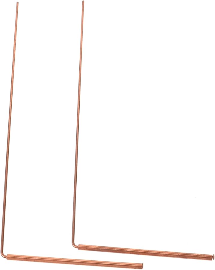 قضبان نحاسية للكشف عن المياه 2 قطعة أداة تنبؤ محمولة للكشف عن الكنوز - Image 1