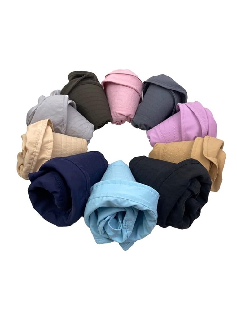 DUNISO Women Sun Hats UV Protection Wide Brim Foldable Ponytail Hole Beach Hats with Neck Cover for Gardening - Image 3