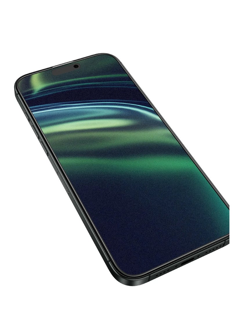 GREEN LION iPhone 17 Pro  Screen Protector / 3D Silicone Plus High-Definition Edge Glass / Blocked Side Viewing / Anti Scratch - Black Edge/Privacy - Image 3