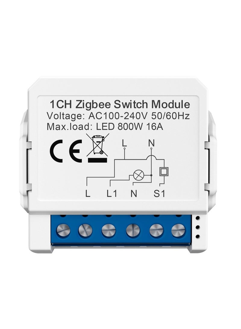 Tuya Smart Zigbee 1 Gang Light Mini Switch Works with Google Home - Image 1