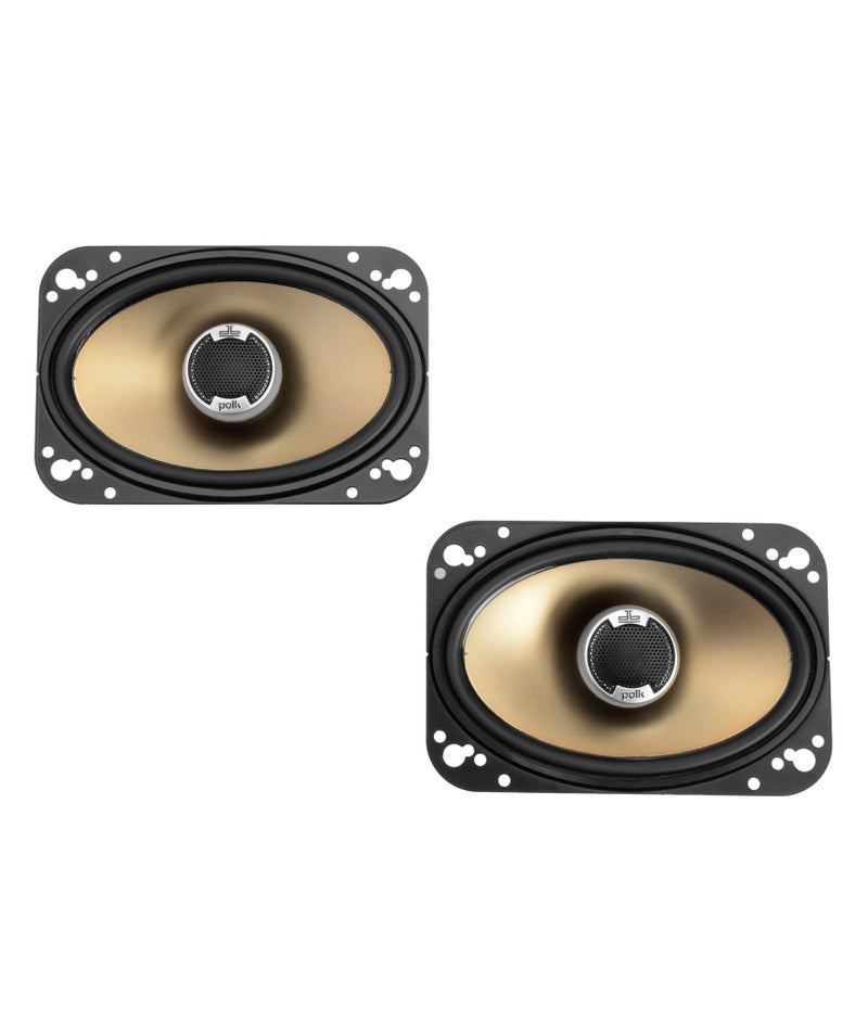 Polk Audio DB461 4-by-6-Inch Coaxial Speakers (Pair, Black) - Image 2