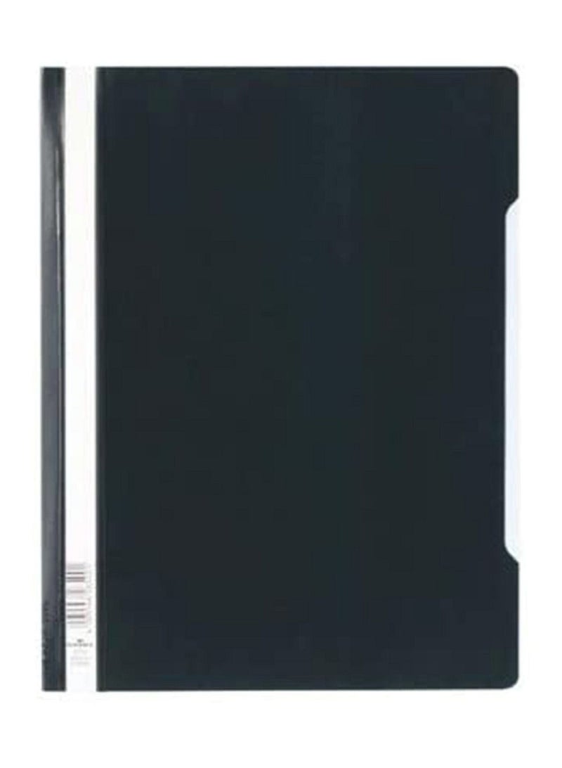 Durable مجلد/ملف تقرير متين شفاف مقاس A4 أسود 50 قطعة - Image 3