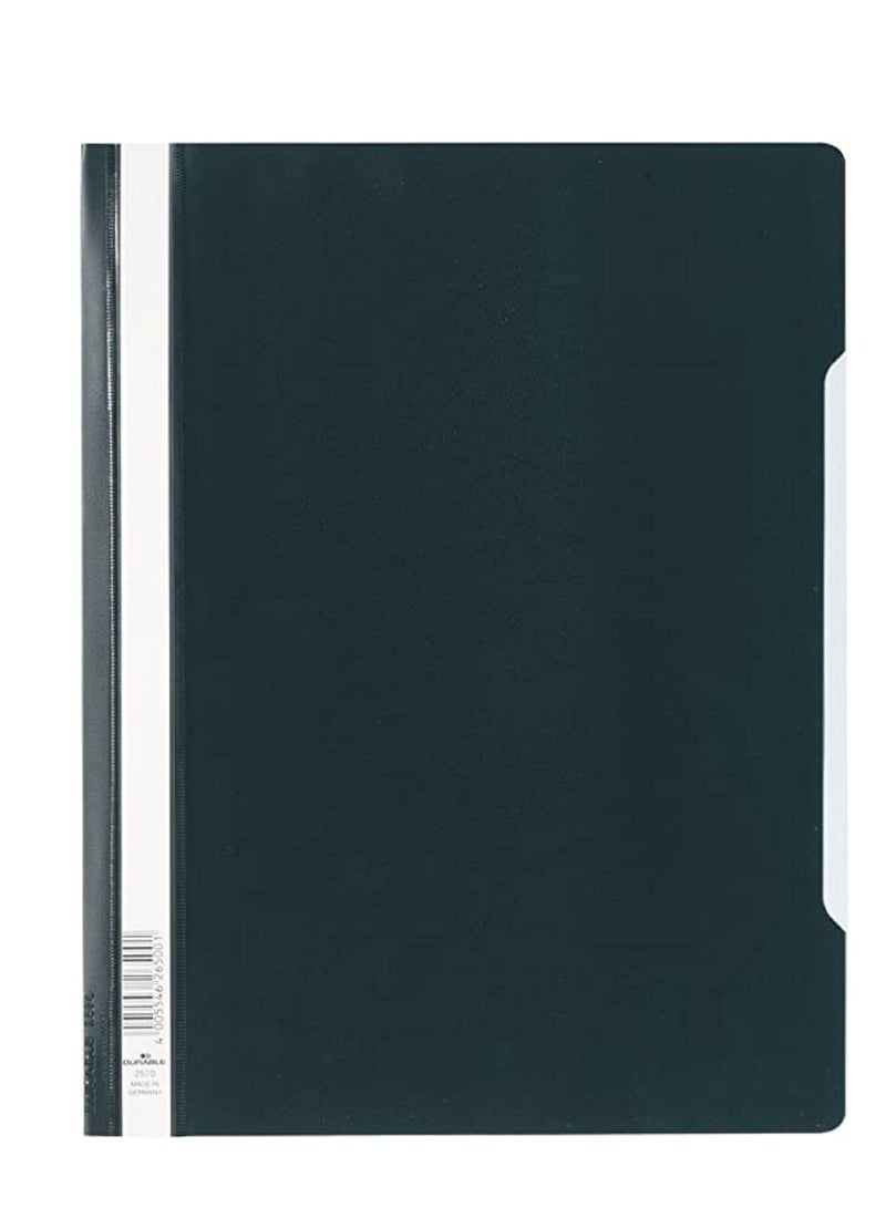 Durable مجلد/ملف تقرير متين شفاف مقاس A4 أسود 50 قطعة - Image 4