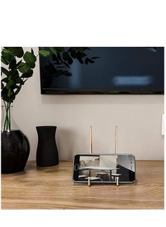 KASTWAVE Metal Display Stands, 3 Pack 6 inch Rose Gold Stands Holder Display Stand for Decorative Plates, Mobile Phone Holder, Photo Frames, Postcards, Photo Holder, Etc  - Image 5