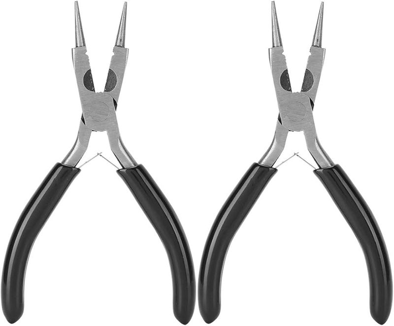 2Pcs Round Nose Pliers 4 in 1 Multifunction Hand Tool for Jewelry Making Wire Wrapping and DIY Crafts - Image 2