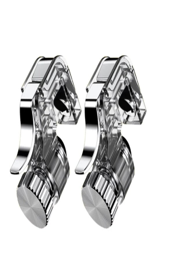 1pair Gaming Trigger With 2pcs Gaming Finger Sleeve Set Gamepad PUBG on Handle Shooter - Image 2