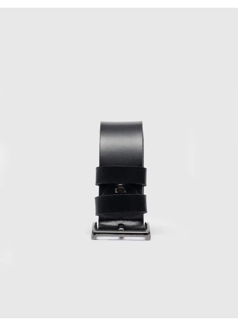 Cabani Genuine Leather Black Men's Belt