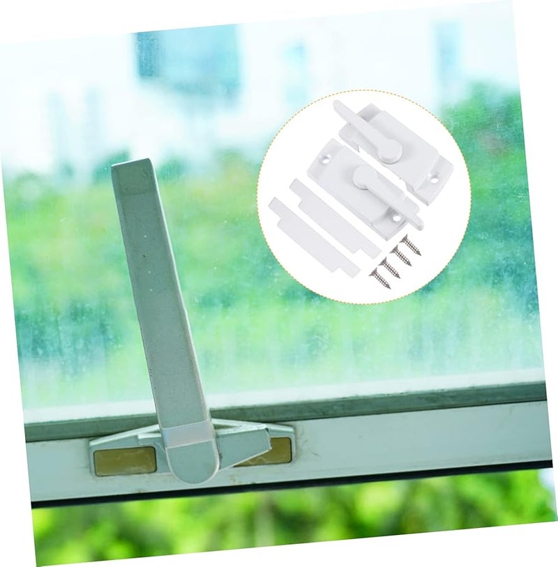 Tehaux Zinc Alloy Crescent Lock For Sliding Windows And Doors Push Pull Security Latch 1 Set - Image 5