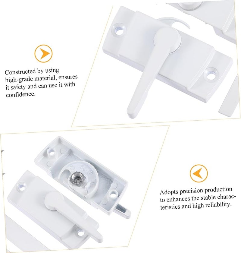 Tehaux Zinc Alloy Crescent Lock For Sliding Windows And Doors Push Pull Security Latch 1 Set - Image 4