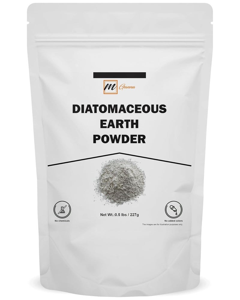 100% Natural Diatomaceous Earth Powder for Skin Exfoliation Health & Cosmetic formulations 0.5 LBS / 227 GMS