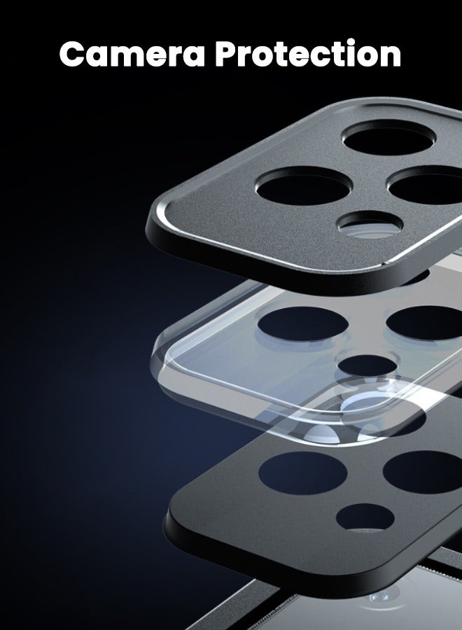 إيباكي غطاء حافظة Honor 200 Lite 5G، غطاء خلفي متجمد من مواد مختلطة، [أكياس هوائية بأربع زوايا] [مضاد للسقوط] [مضاد لبصمات الأصابع] [بدون اصفرار] حافظة نحيفة صديقة للبشرة لهاتف Honor 200 Lite 6.7 بوصة، أسود - Image 4