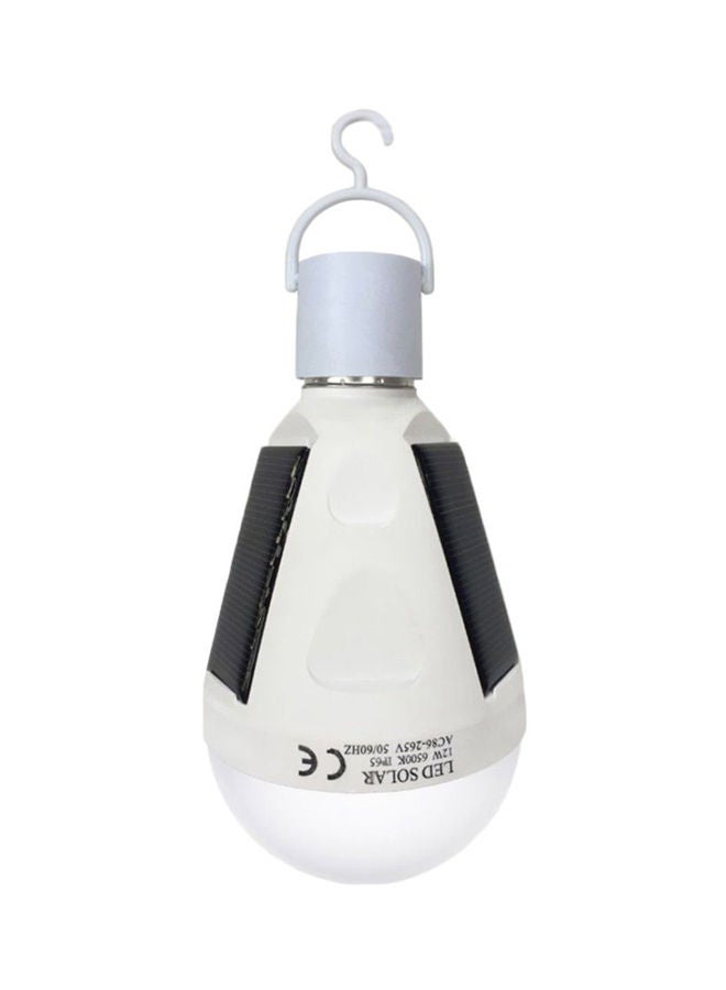 NIBEMINENT Solar Powered Emergency LED Bulb With Sensitive Touch Control White 14.8x8centimeter  - Image 1