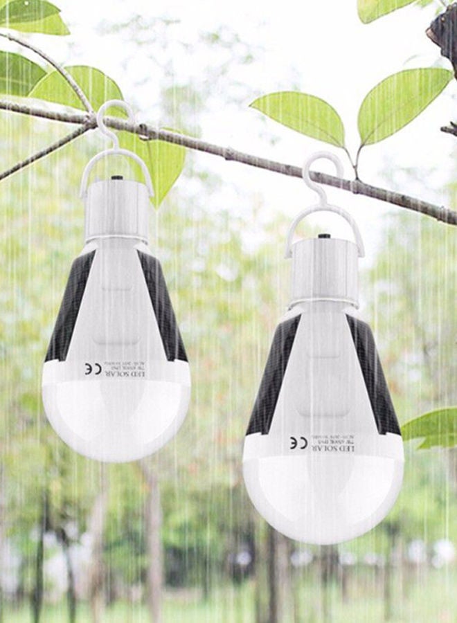 NIBEMINENT Solar Powered Emergency LED Bulb With Sensitive Touch Control White 14.8x8centimeter  - Image 2