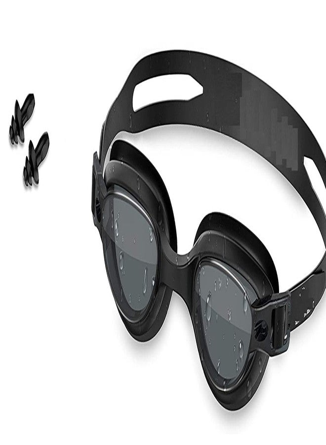 SHOPECOM نظارات سباحة مضادة للضباب من SHOPECOM للبالغين والأطفال مع سدادات أذن مجانية، إكسسوارات حمام سباحة صيفية - Image 3