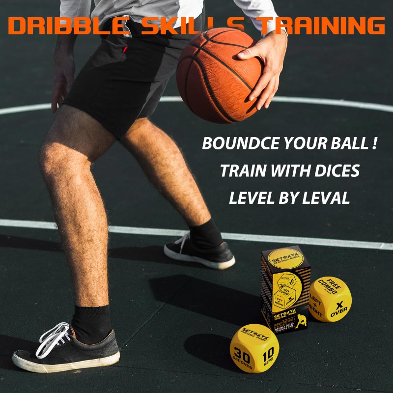 SETOXYX Basketball Dribble Skills Dice Set - Training Equipment - Basketball Gift for Boys.Dribble Skills Training for Beginner and Party Favors - Image 5