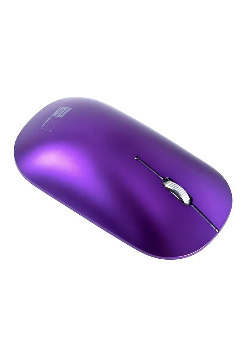 2بي ماوس لاسلكي 2.4 جيجاهرتز من 2B MO877 – تصميم نحيف، مستشعر أزرق، دقة 4000 DPI، مسافة تغطية 10 مترًا-بنفسجي - Image 2