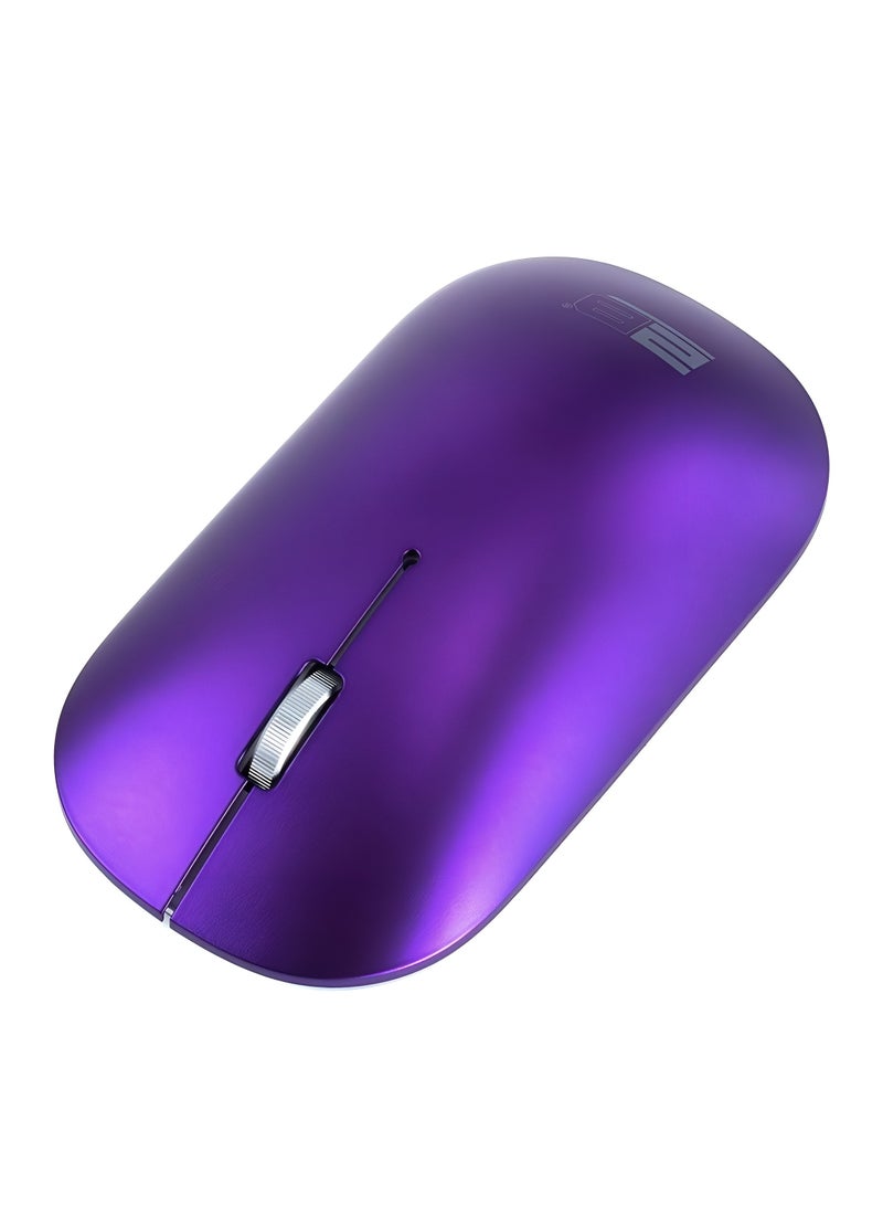 2بي ماوس لاسلكي 2.4 جيجاهرتز من 2B MO877 – تصميم نحيف، مستشعر أزرق، دقة 4000 DPI، مسافة تغطية 10 مترًا-بنفسجي - Image 4