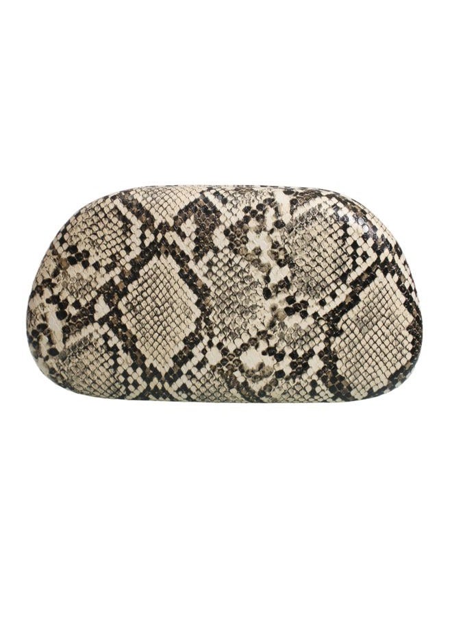 DEBIMY Women Woven PU Leather Clutch Box Metal Handle Evening Bag Trendy Leather Handbag Weave Shoulder Purse for Causal, Medium, Faux Leather - Image 4