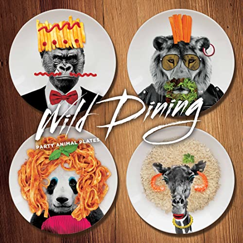 MUSTARD - Wild Dining Dinner Plate I Funny Dinner Plate I 100% Ceramic I 9-inch Plate I Funny Plate with Goofy Pet Print I Gift Idea for Students | Dishwasher Microwave and Food Safe (Lion) - Image 4