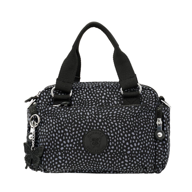 مجموعة كابريس شنطة كروس صغيرة للجنسين من كابريس كوليكشن – لون رمادي غامق، نايلون مقاوم للماء، خفيفة الوزن، سعة 3.5 لتر - Image 1