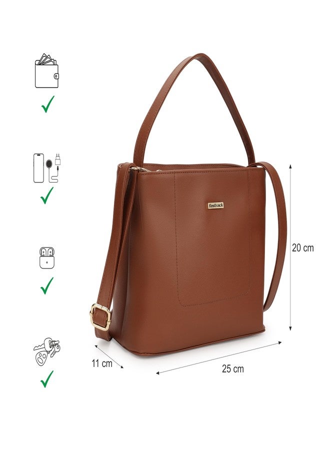 Fastrack Urban Satchel Handbag with Adjustable Shoulder Strap and Top Zip - Stylish Medium Satchel for Everyday Use - Image 4