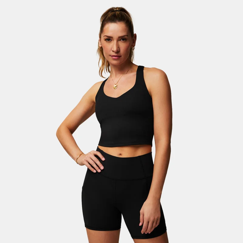 Fabletics تانك توب تدريب كروب بصديرية مدمجة للنساء