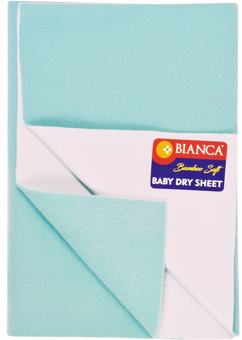 BIANCA Soft Bamboo Baby Dry Sheet, Mattress Protector -1pc Large (smartdry) | Waterproof & Breathable Anti Bacterial | Baby Dry Sheet & Mattress Protector. Solid-sea Green - Image 4