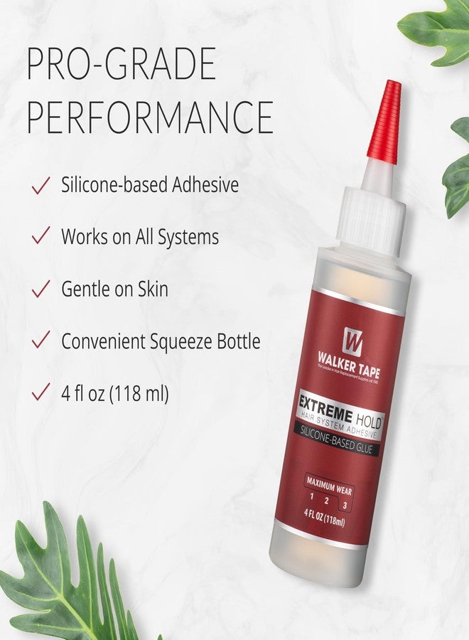 Walker Tape Extreme Hold Adhesive 4 fl oz Squeeze Bottle for Wig Installs, Lace Systems, Toupee Applications, Hair Tape Prep and Adhesive Strips Use Offering Maximum Wear Strength, Skin-Safe Bonding - Image 3