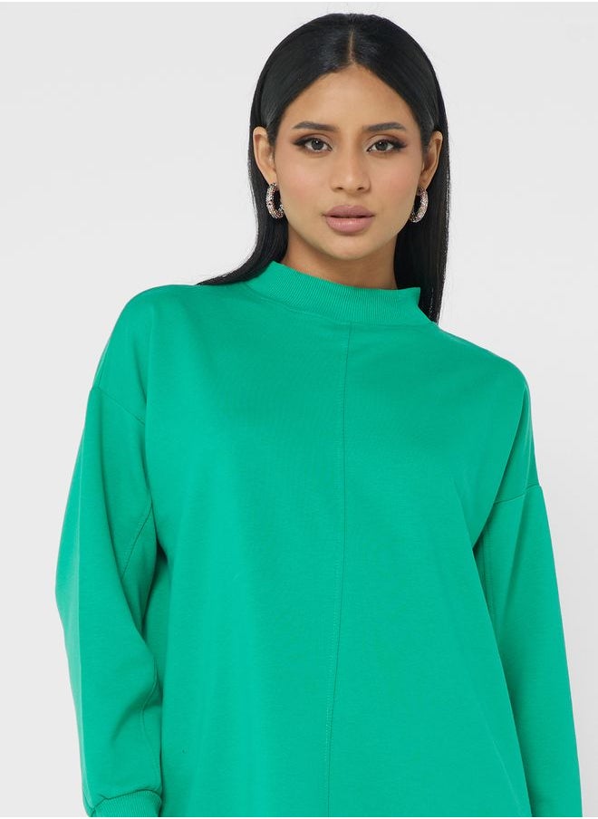Refka by modanisa - High Neck Sweatshirt - Image 1