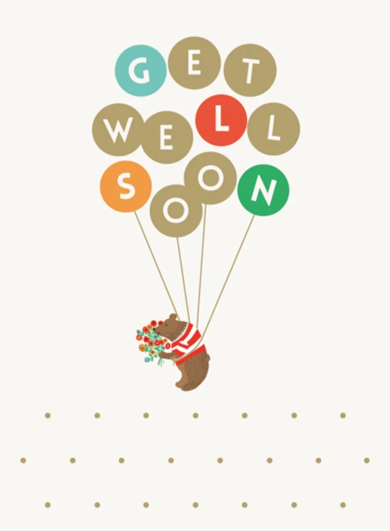 ذا ارت فايل Get Well Soon Greeting Card