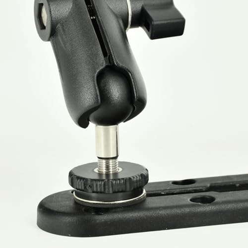 VAUBORTTI 1" Ball Mount for Track with T-Bolt Attachment Compatible with RAM Mount B Size Double Socket Arm - Image 4