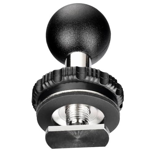 VAUBORTTI 1" Ball Mount for Track with T-Bolt Attachment Compatible with RAM Mount B Size Double Socket Arm - Image 1