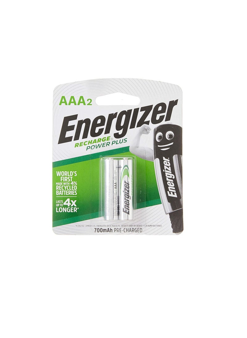 Energizer Rechargeable AAA Batteries NH12 BP2 - Image 1