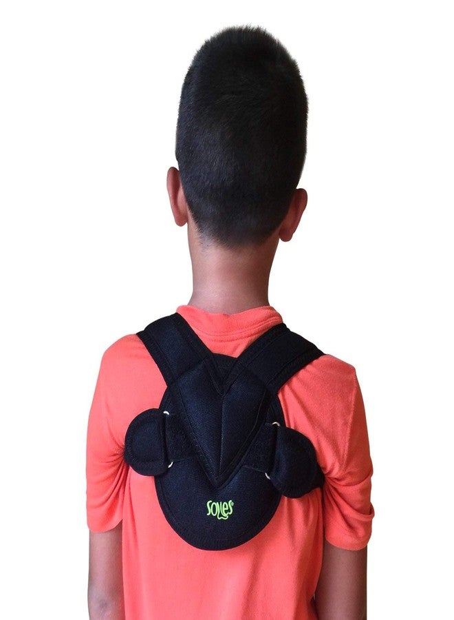 Soles Clavicle Bandage Adjustable, Flexible, Breathable Neoprene - Unisex - Improves Poor Posture & Osteoporosis, Clavicle Brace for Collarbone Injuries (Pediatric) - Image 1