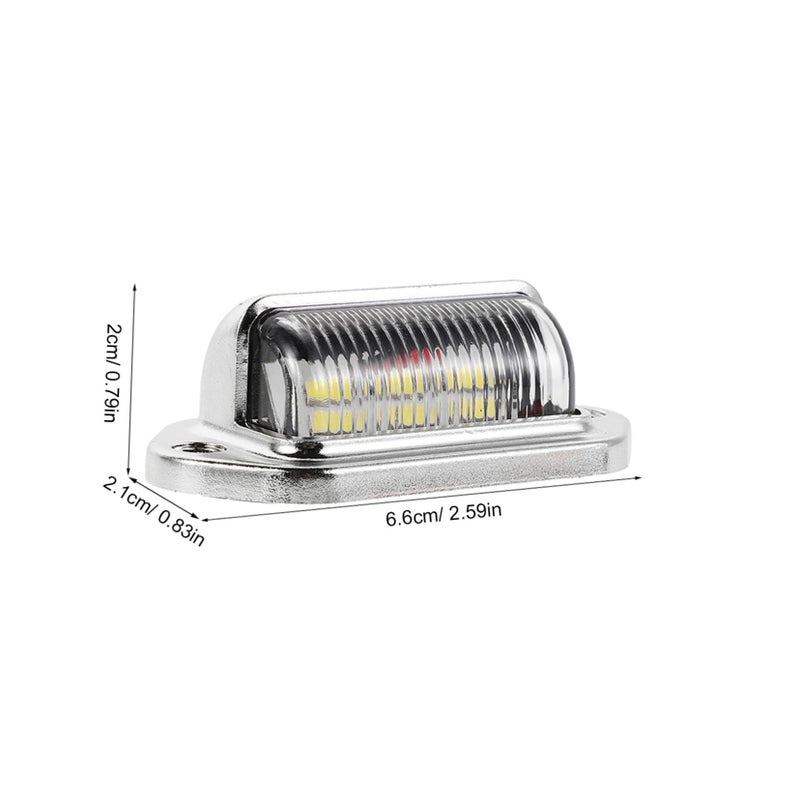 قطعتان من مصابيح LED الحمراء الدليلية للمقطورة لتركيب سهل على لوحة الترخيص للشاحنات ومركبات الدفع الرباعي - Image 3
