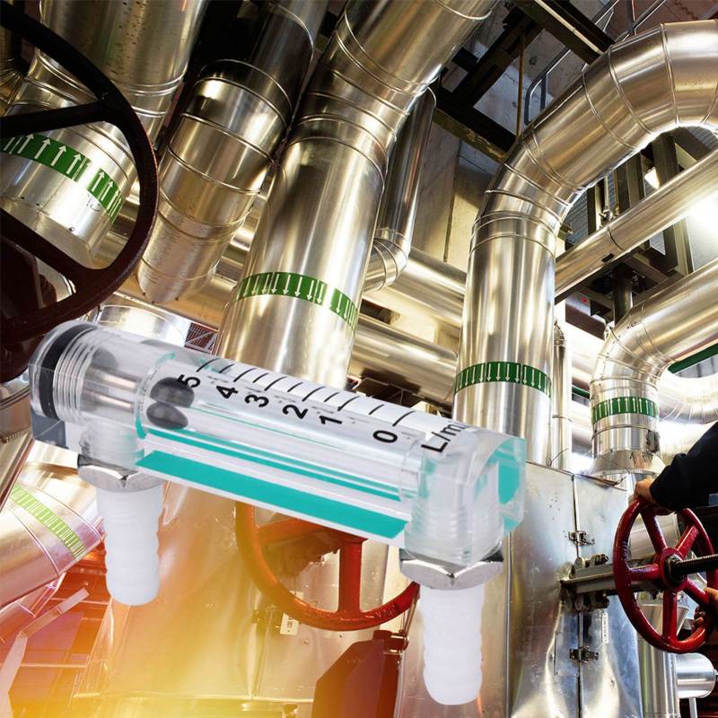 Gas Flow Meter: High Accuracy Acrylic Transparent Panel Gauge - Black Float Pipeline Gas Measurement for Industrial & Commercial High-Precision Gas Monitoring - Image 4