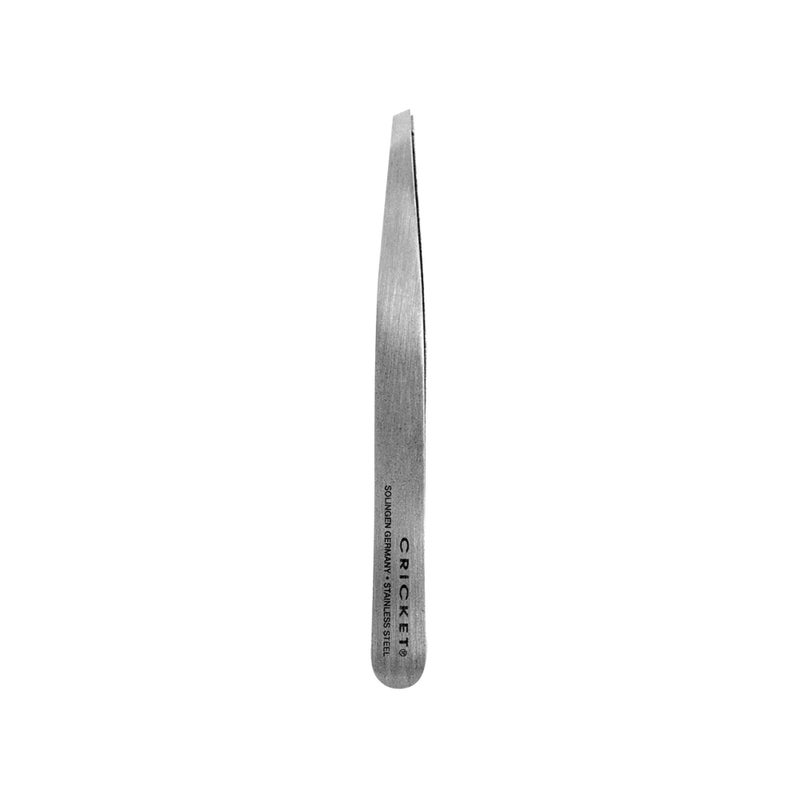 Cricket Beauty Hardware Pro Slant Tweezers  Stainless Steel Hair Removal Tool for Professional Plucking Eyebrows Facial Hair and Ingrown Hair with Superior Grip and Precision Control