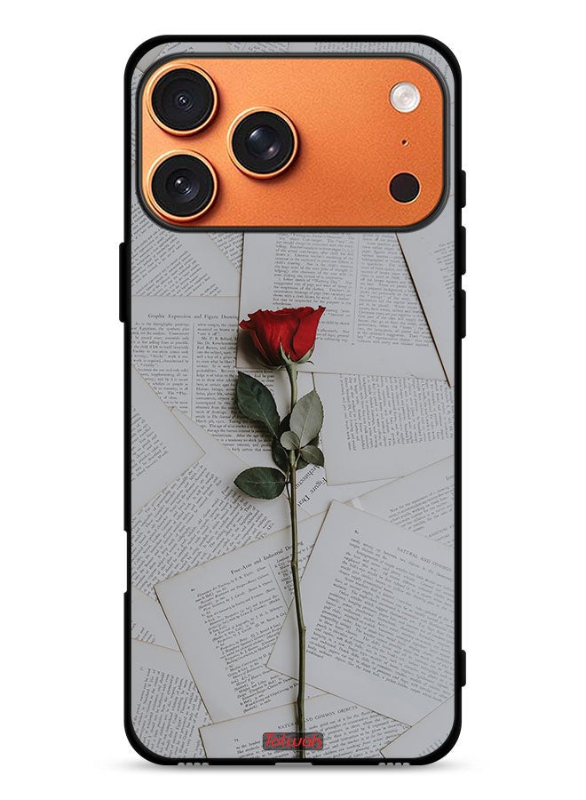 Tolwak Apple iPhone 17 Pro Max Protective Case Cover Rose On Papers - Image 1