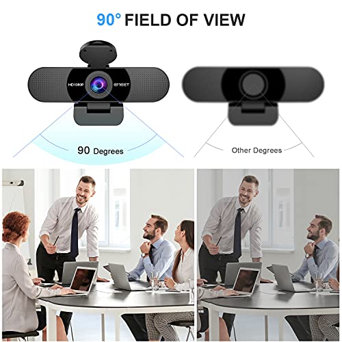 EMEET 1080P Webcam with Microphone, C960 Web Camera, 2 Mics Streaming Webcam, 90°FOV Computer Camera, Plug and Play USB Web Cam for Online Calling/Conferencing, Zoom/Teams/Facetime/YouTube, Laptop/PC - Image 5