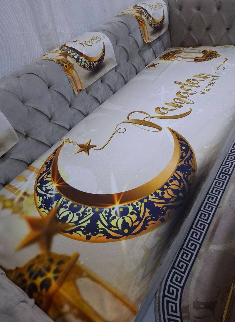 بياضات انتريه رمضان شانليا برانت الخامه التقيله الاصليه مكون من 10قطع1كنبه ثلاثيه1كنبه ثنائيه2كرسي المقاسات كرسى 70 × 70 كنبة وسط 70 150x  كنبة كبيرة 70 ×180  6مناديل 45*45